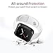 Lilycase Compatible for Fitbit Versa Case, Scratch-Resistant Soft Flexible TPU Plated Lightweight Protective Protector Bumper Shell Cover Compatible for Fitbit Versa SmartWatch (Black)