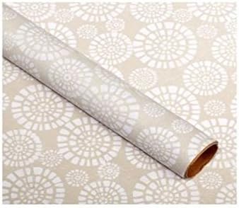 MustBeBonkers Case of 12 Asda 2m Rolls Wedding Celebration Event Wrapping Paper Gift Wrap - Choose your Design (Grey Floral Mosaic)