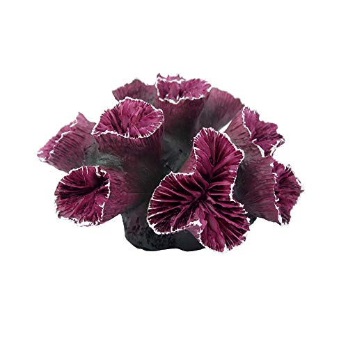 Danmu 1pc of Polyresin Coral Ornaments, Aquarium Coral Decor 3 9/10″ x 3 1/2″ x 2″ for Fish Tank Aquarium Decoration
