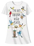 Nightshirt with Birds All Cotton Ive Got Friends in High Places