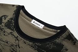 KLIEGOU Mens Hipster Hip Hop Ripped Round Hemline