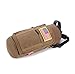 yisibo 40 oz Water Bottle Pouch Carrier Holder Coyote Brown Khaki with Handle & Shoulder Strap for Hydro Flask Bottles with Pockets Embroidered Badge Patches