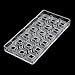 Square DIY Chocolate Transfer Sheet Custom Molds Magnetic Polycarbonate Mould
