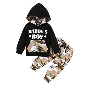 Borlai 2 STKS Kids Baby Boy Camouflage Hoodie Trainingspakken Set Pullover Shirt Broek Outfits