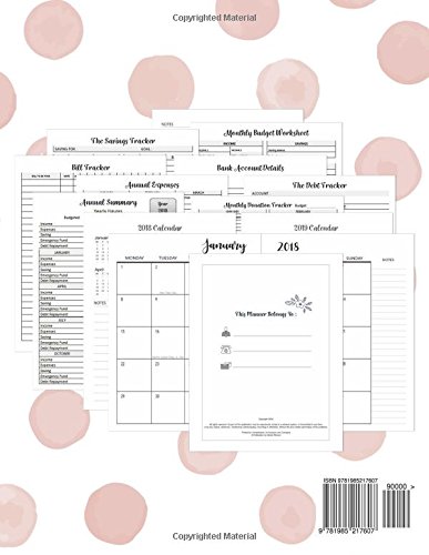 Budgeting Planner 2018: Budgeting Planner 2018: Finance Monthly Budget Planner Journal Notebook | Budget Planning | Budget Planer | Budget Worksheets ... Book (Budget Monthly Planner 2018) (Volume 7)