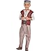 Party City Aladdin Costume for Children, Size Small, Includes a Shirt, Pants, a Hat, a Belt, and an Attached Vest