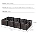 MOCOHANA Rectangular Raised Garden Bed Kit Indoor Outdoor Plastic Planter Grow Box for Fresh Vegetables, Herbs, Flowers & Succulents, Deepened 63×31.5×14.2 inchthumb 2