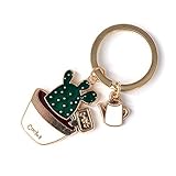 Potato001 Cartoon Plants Animal Pendant Keyring Purse Hand Bag Car Charm Keychain Gift (Cactus)