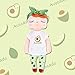 Me Too Baby Dolls Girl Gifts Stuffed Plush Doll Angela Fruit Girl Toys Avocado 13 Inches