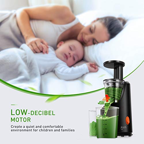 Slow Juicer IKICH 64RPM Golden Ratio Speed Slow Masticating Juicer with