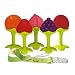Baby Teething Toys BPA Free Soft Silicone Baby Fruit Teethers Toys with Pacifier Clip/Holder Non-Toxic, Soft, Durable and Freezer teether for Boys & Girls Infant and Toddler(5 Pack) primary