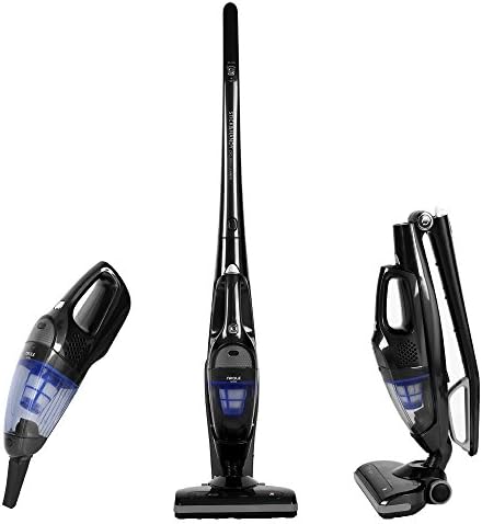 NPOLE Vacuum Cleaner 2 in 1 Cordless Vacuum Cleaner Lightweight Stick and Handheld Vacuum High-power Rechargeable Bagless Vacuum with Upright Charging Base (Black)