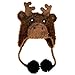 Huggalugs Baby Toddler or Adult Knit Moose Hat with Antlers S