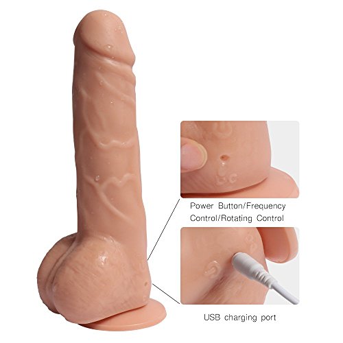 Dildo-Vibratore-19cm-Vibrazione-Massaggiatore-Impermeabile-di-20-Modalita-di-Vibrazione-E-360-Gradi-di-Rotazione