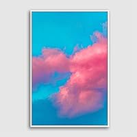 Framed Canvas Wall Art Clouds and Colors Canvas Prints Home Artwork Decoration for Living Room,Bedroom - 16x24 inches