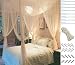 MOSQUITO NET for Double Bed by Comtelek, Four Corner Post Elegant Mosquito Net Bed Canopy Set, Stick hook &profession rope for net, Screen Netting Canopy Curtains, Full/Queen/King
