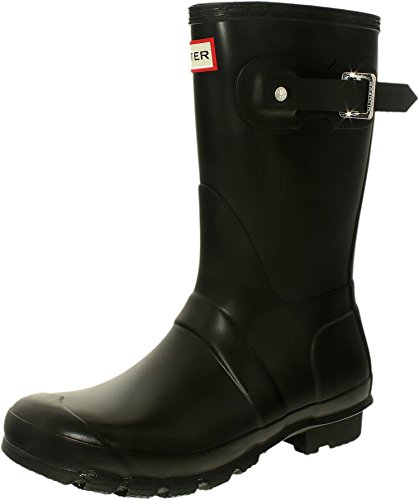 Hunter Women's Original Short Snow Boot, Black, 6 M US
