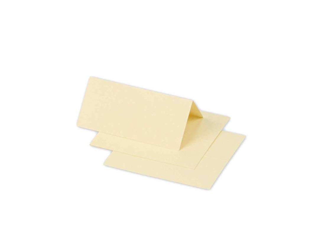 Clairefontaine 75076C Pack of 25 Marque-Places Format 8,5x8cm 210g/m² Tawny colour Invitation Events and Correspondence - Pollen range - Premium Smooth Paper