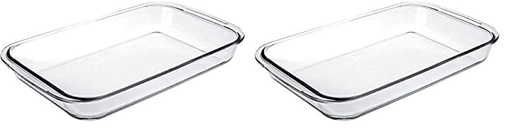 IBILI Kristall Rectangular Tray, 23 x 15 x 5 cm (Pack of 2)
