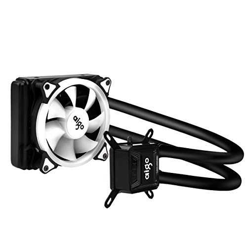 Liquid cpu cooler, aigo 120mm radiator quiet fan water …