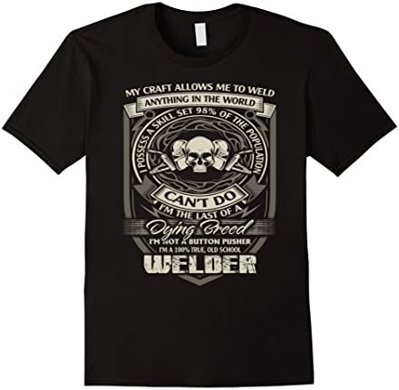 Mens Dying Breed Welding Shirt Medium Black