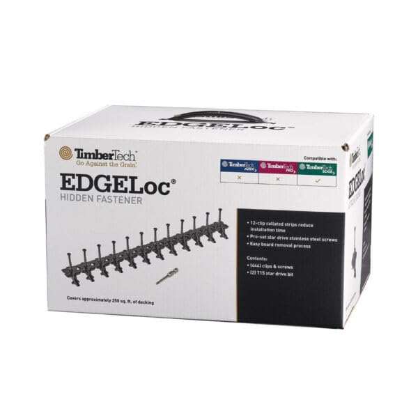 TIMBERTECH EDGELOC HIDDEN FASTENERS (250 SQ/FT)