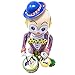 Off the Wall Toys Vintage Windup Tin Toy Drumming Circus Clown Robot