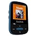SanDisk 8GB Clip Sport MP3 Player, Blue - LCD Screen and FM Radio - SDMX24-008G-G46B