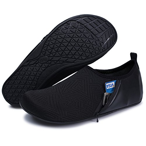 image for FEETCITY Men's Soft Quick-Dry Aqua Socks for Beach Swimming Surf Yoga 