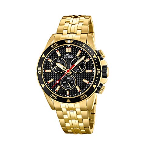 Lotus Reloj Cronógrafo para Hombre de Cuarzo con Correa en Acero Inoxidable 18653/4