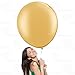 AFTERLOON® Biodegradable Balloons 6 pcs 36 Inch Pear Shaped Giant Extra Large Gold, Thickened Strong Natural Latex Jumbo XL Big Helium Float, for Baby Shower Gender Reveal Birthday Party Decorations