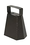 Heritage Products 6.5 Inch Hexagon Cowbell with Clapper - Antique Copper Finish