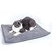 Pet Magasin Self Warming Pet Pad Set of 2 Indoor Heating & Cooling Soft Pet Bed Mats for Cats and Dogs Gray (Small 17