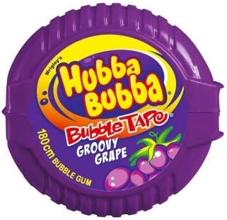 Wrigley Hubba Bubba Bubble Tape Grape x 12