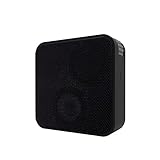 Portronics POR-181 Cubix BT Portable Bluetooth 2.0 Wireless Stereo Speaker with FM Tuner, Powerful 3W Sound, Comes with a Voice Guide, In build Aux cable, Square Design with Rubberized Premium Finish