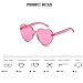 Heart Shaped Rimless Sunglasses Candy Steampunk Lens for women girl