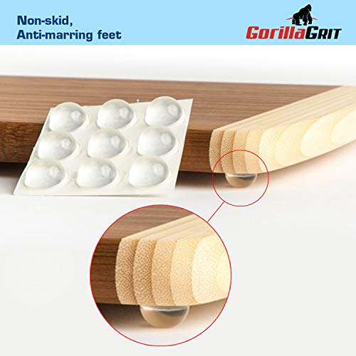 Clear Adhesive Bumper Pads 106-PC Combo Pack (Round, Spherical, Square) - Made in USA - Sound Dampening Transparent Rubber Feet for Cabinet Doors, Drawers, Glass Tops, Picture Frames, Cutting Boards - Thumbnail 4