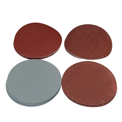 30pcs 150mm /6'' Inch Grit 800/1000/1200/1500/2000/3000 Sanding Discs Hook Loop Sandpaper Round Sandpaper Disk Sand Sheet