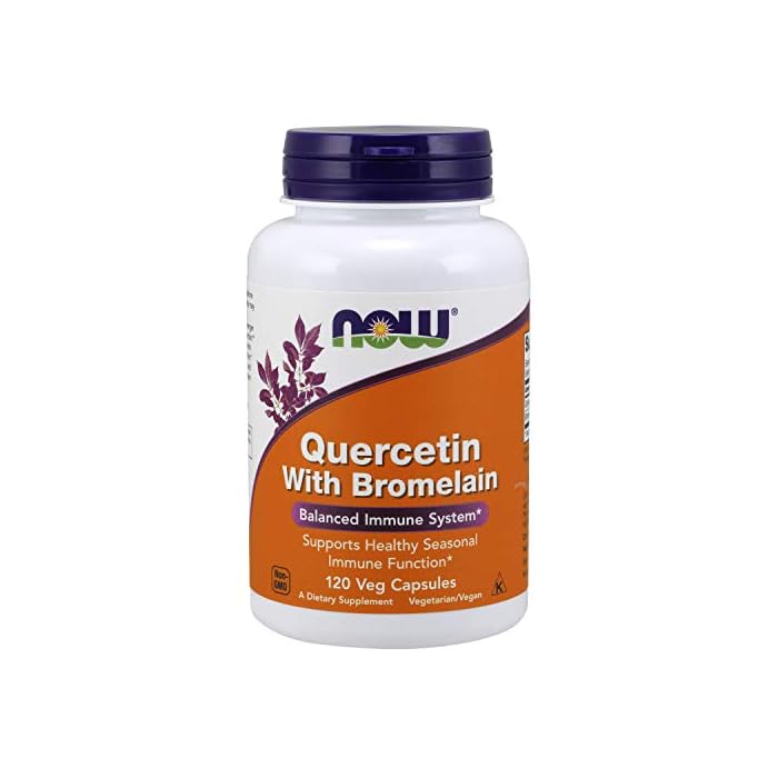 NOW Supplements, Quercetin with Bromelain, Balanced Immune System*, 240 Veg Capsules