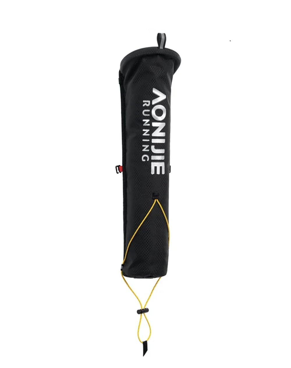 AONIJIE Lightweight External Hiking Pole Storage Bag Fish Bone Pocket Opening Tightening Buggy Bag (Black)