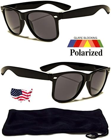New Polarized Wayfarer Sunglasses Retro Glasses Vintage Frame Unisex Fashion Blk