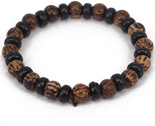 GUOXITANG Brand Men's Women Basswood Bracelet Link Wrist Tibetan Buddhist Beads Paryer Mala Adjustable Elatic