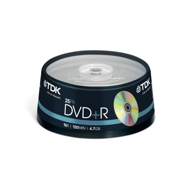 TDK DVD+R Disk 25Pk. DVD+R Rohling 4700 MB 16 x Speed Spindel