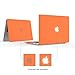 IBENZER Compatible with Old Version MacBook Air 13 Inch Case (2010-2017 Release). Models: A1466 / A1369, Plastic Hard Shell Case with Keyboard Cover for Mac Air 13, Orange, A13OR+1