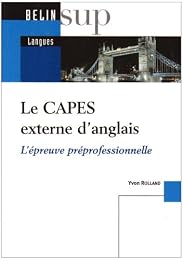 Le  CAPES externe d'anglais