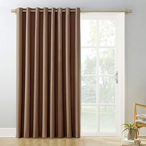 Sun Zero Easton ExtraWide Blackout Sliding Patio Door Curtain Panel