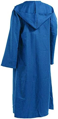 YANGGO Colorful Polyester Party Hooded Cloak Cape US Size (Women Small, Blue)