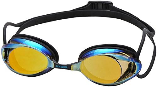 Poqswim Vanquisher 2.0 Mirrored And Clear Lens Swim Goggles