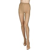 Melas 6 Pair Women's Crystal Sheer 12-Denier Shaper Pantyhose