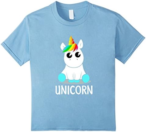 Kids Look I've Created A Unicorn - Unicorn Baby Shirt 4 Baby Blue